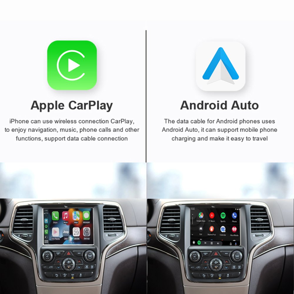 Wireless Carplay Android Auto For Dodge Challenger 2013-2016 Radio Car DVD Player Mirror Link GPS Navigation Smart Box