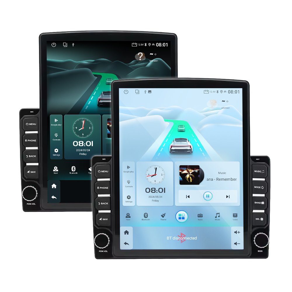 9.7 Inch Universal 2 DIN Tesla Style Android 13 Autoradio Carplay Car Radio 2DIN 2+32GB Auto Stereo Video Player GPS Navigation