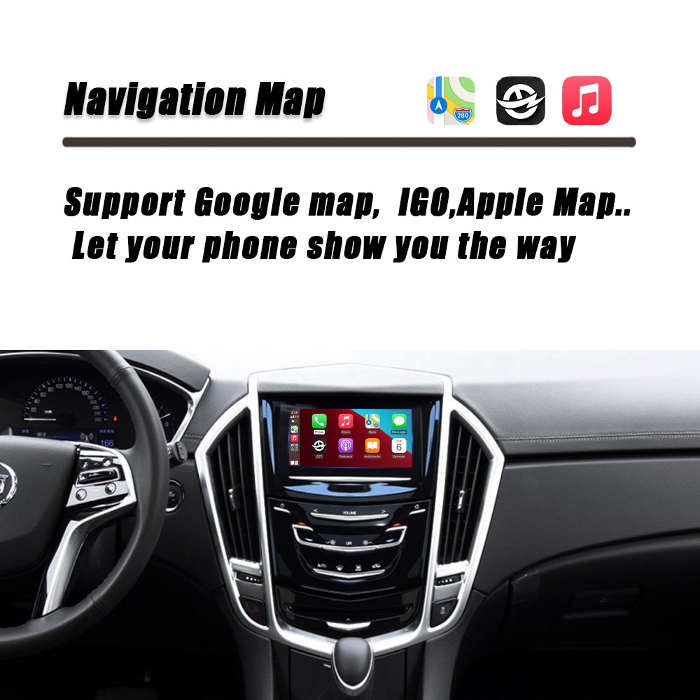 CZT-AUTO Wireless Apple Carplay Interface For Cadillac SRX 2013-2015 Mirror Link Radio CarPlay Android Auto Navigation Plug
