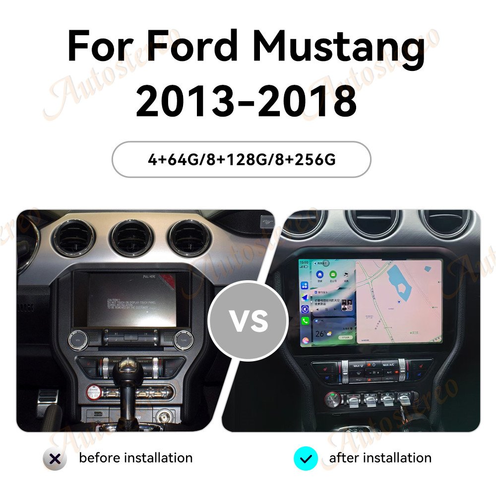 11.5 inch Android 13.0 Car Carplay Radio Receiver For Ford Mustang 2013-2018 Multimedia Player Video Head Unit Auto Stereo