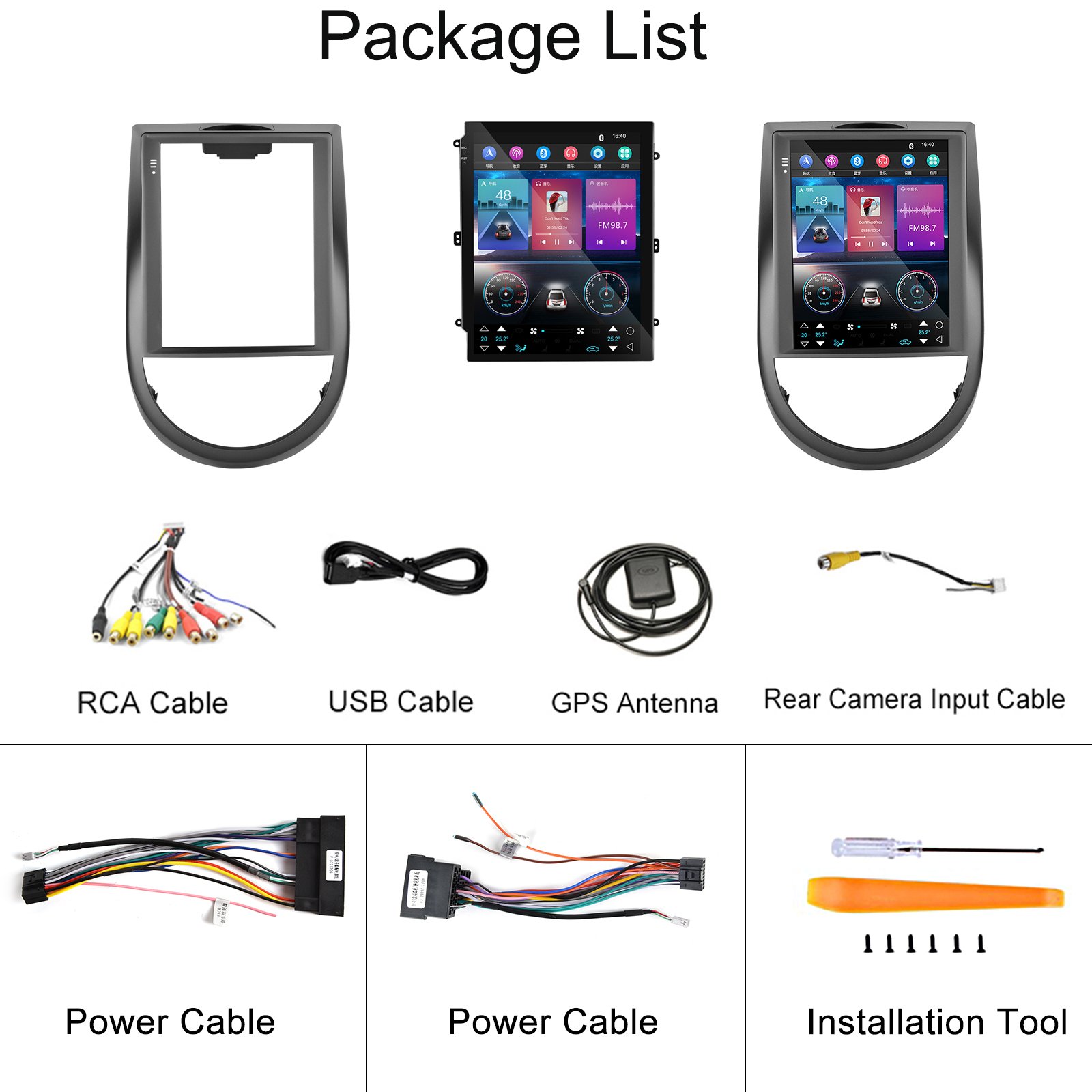 Podofo Android Car Radio 9.7 " Vertical Screen Autoradio For Kia Soul 2010-2013 Carplay Android Auto WiFi Hi-Fi BT GPS
