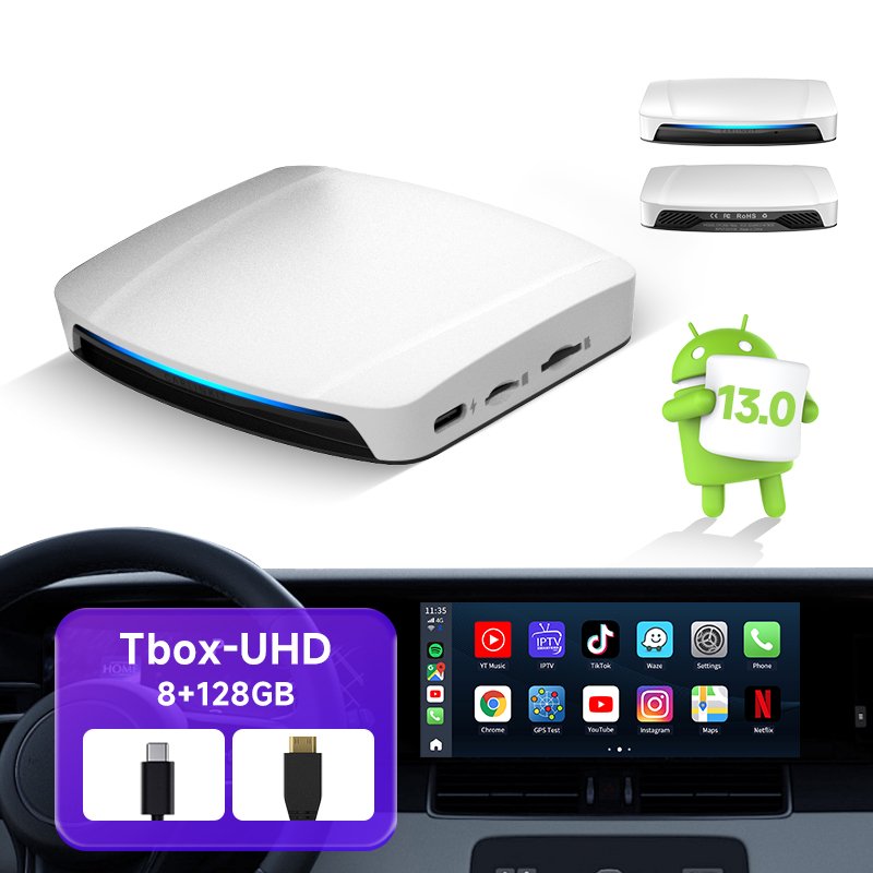 android auto USB radio wireless adapter Tbox Uhd carplay android 13 ai box wireless carplay dongle