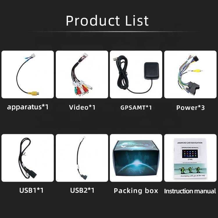 Double Din Car Video Dvd Radio Player Gps Navigation Android Autoradio Multimedia For Peugeot 307