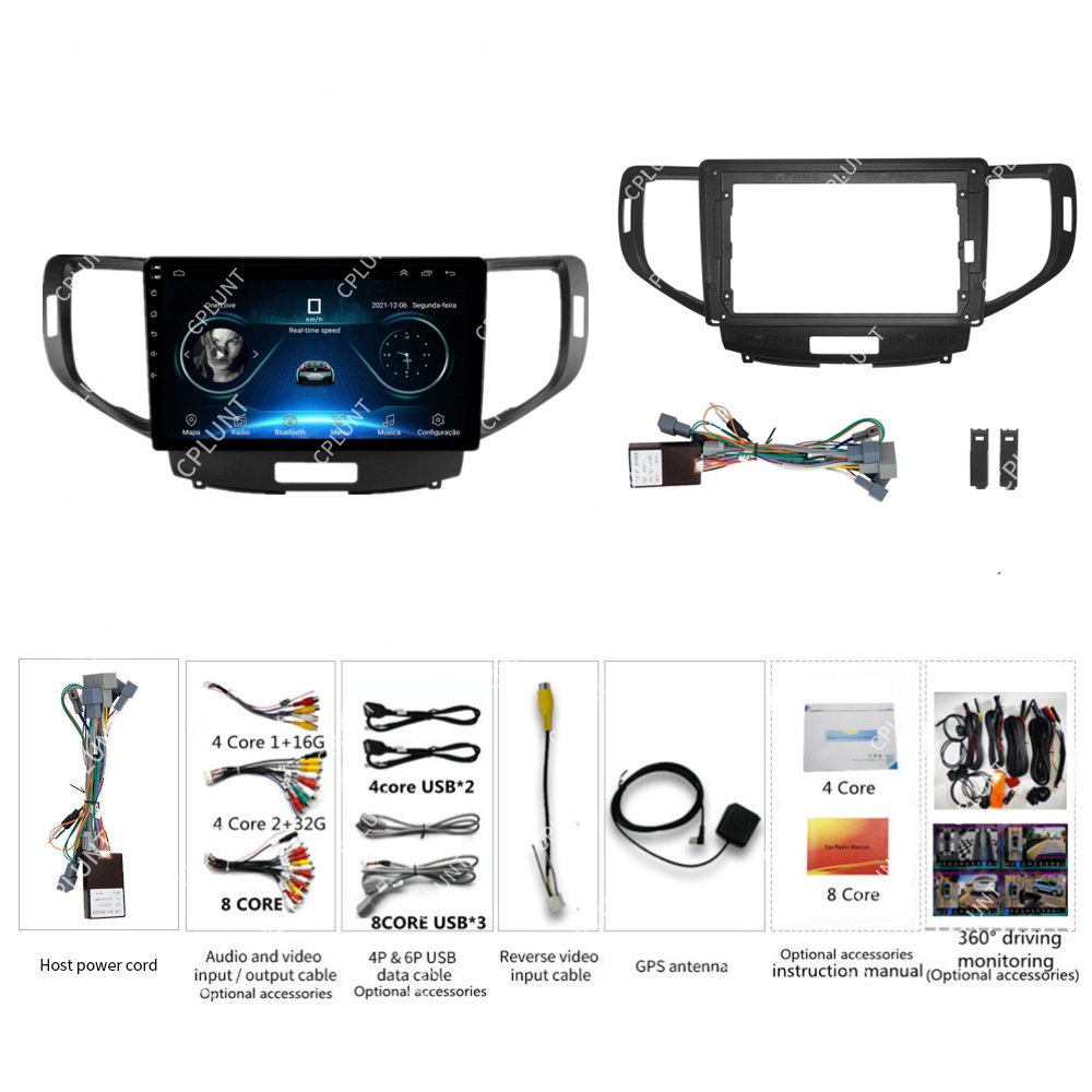 Car DVD Player Frame For HONDA SPIRIOR ACCORD Acura TSX 2009-2015 9INCH Touch screen Android radio Farme stereo