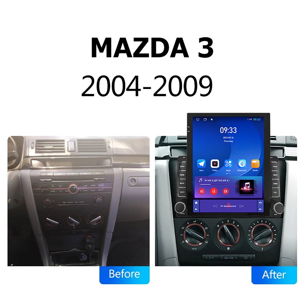 9.7 Inch touch screen radio for car Android For MAZDA 3 2004-2009 Car Radio Player Wireless Carplay Auto WIFI