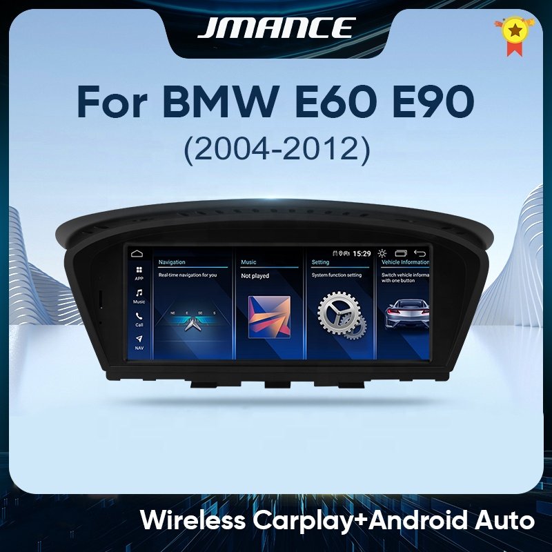 Jmance 8.8 inch 2Din Car Radio For BMW 3 5 Series E60 E90 2004 - 2012 Wireless Android Auto Carplay Head Unit 8.8 inch Screen