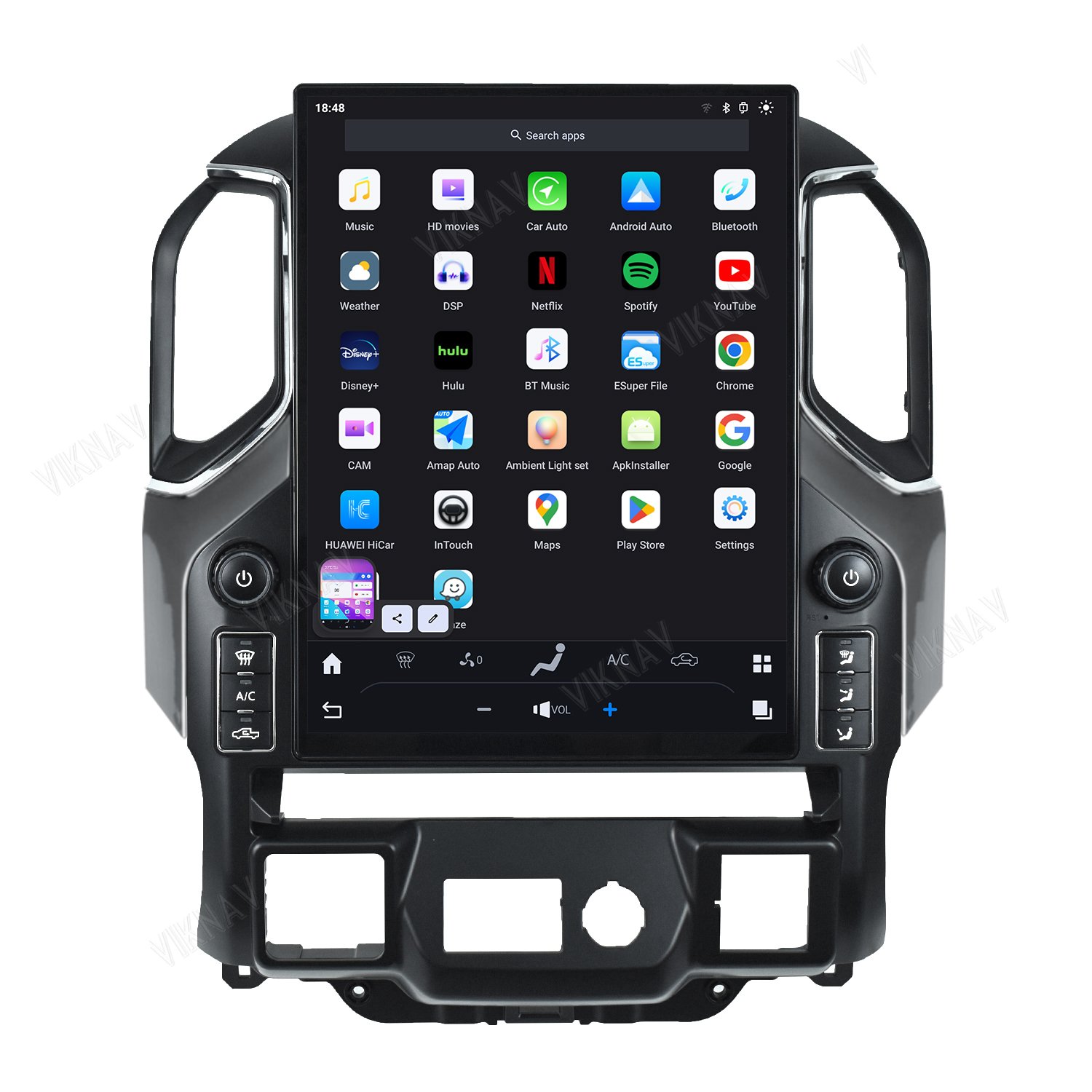 15.6 " Tesla Style Touch Vertical Screen Radio for Chevrolet Silverado 1500 GMC Sierra 2019-2023 Carplay GPS Navigation Stereo