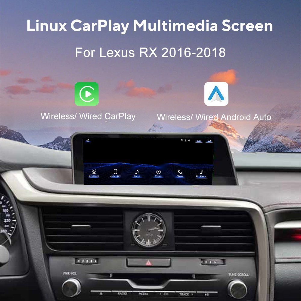 Autostereo 12.3 inch Android 13 For Lexus RX 2016-2018 Car Radio GPS Navigation Head Unit GPS Multimedia Player Audio Stereo