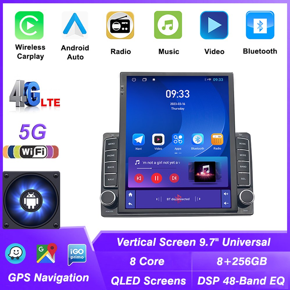 9.7" Vertical Style Tesla Screen Android Car Radio For Hyundai Tucson 3 IX35 2015-2018 Navigation GPS Stereo head unit