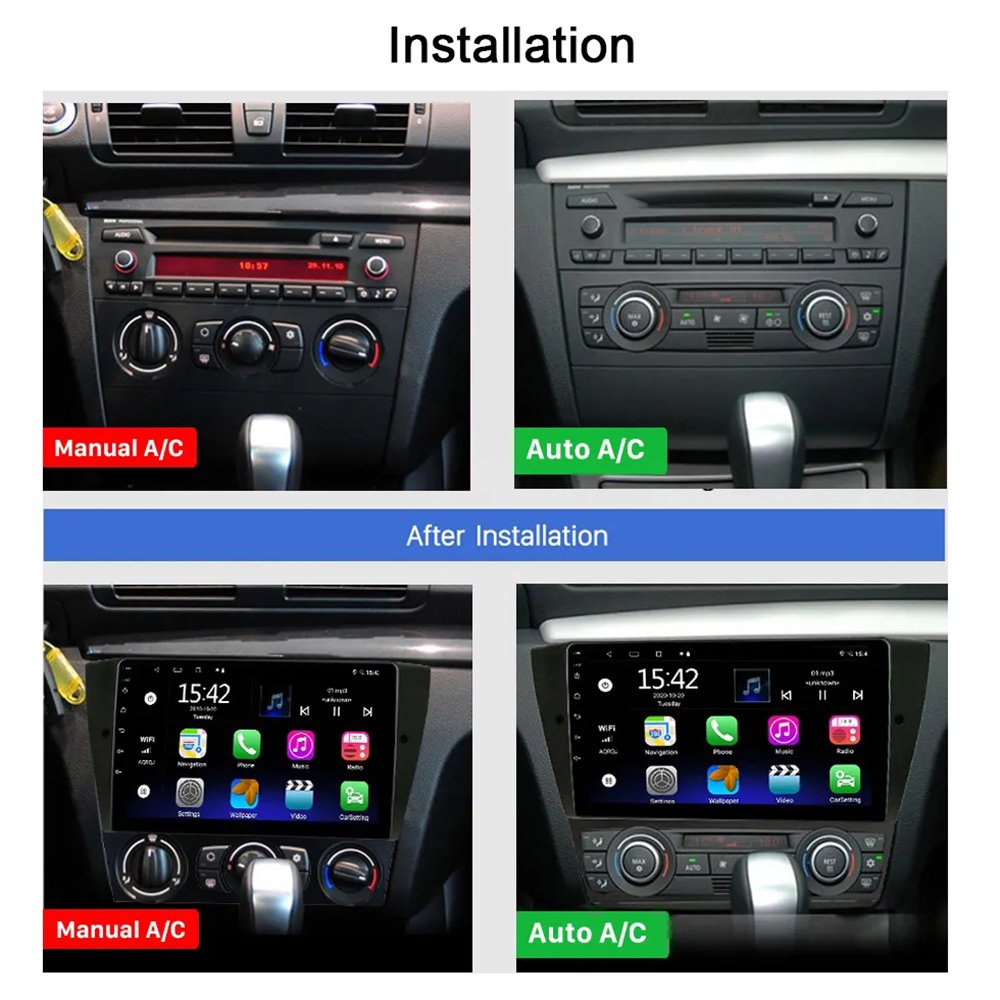 Android Car Multimedia Player for Bmw E81 E82 2004-2012 Car DVD Radio Stereo Head Unit GPS Navi CarPlay Screen Auto Video