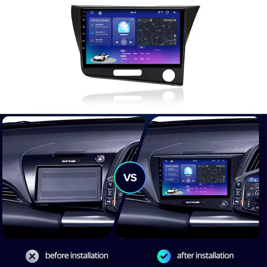 7870 Android 13 Car Monitor For Honda Crz Cr-z 2010-2017 Car Radio Adas Dvr Voice Control Split Screen Gps Bt Stereo