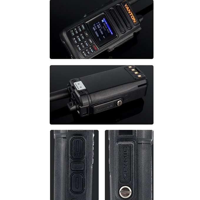 4G LTE FM PoC Radio T-X7D Dual Band VHF UHF Public Network Walkie Talkie Two Way Radio