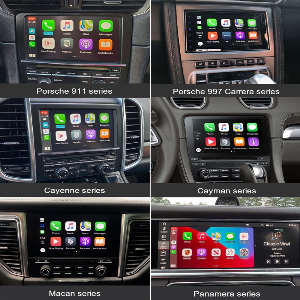 Dckloer Wireless CarPlay And Android Auto For Porsche Cayenne PCM 4.0 2017-2018 7" Display Mirror-link/Radio/Media/Camera