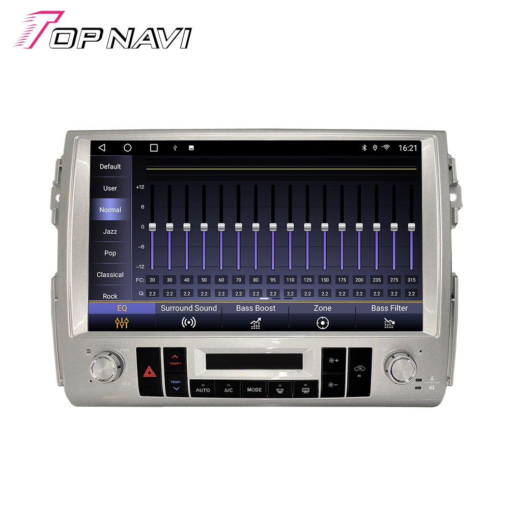 DSP Android Auto Stereo Multimedia Player GPS Navigation Head Unit Car Radio For TOYOTA LAND FJ CRSUIER 2007 - 2022 Silver