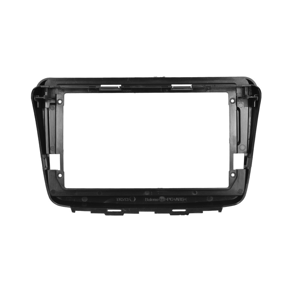 Podofo 2 Din 9'' Car fascias Frame For SUZUKI BALENO 2010 Plastic Matte Black Car Radio Frame