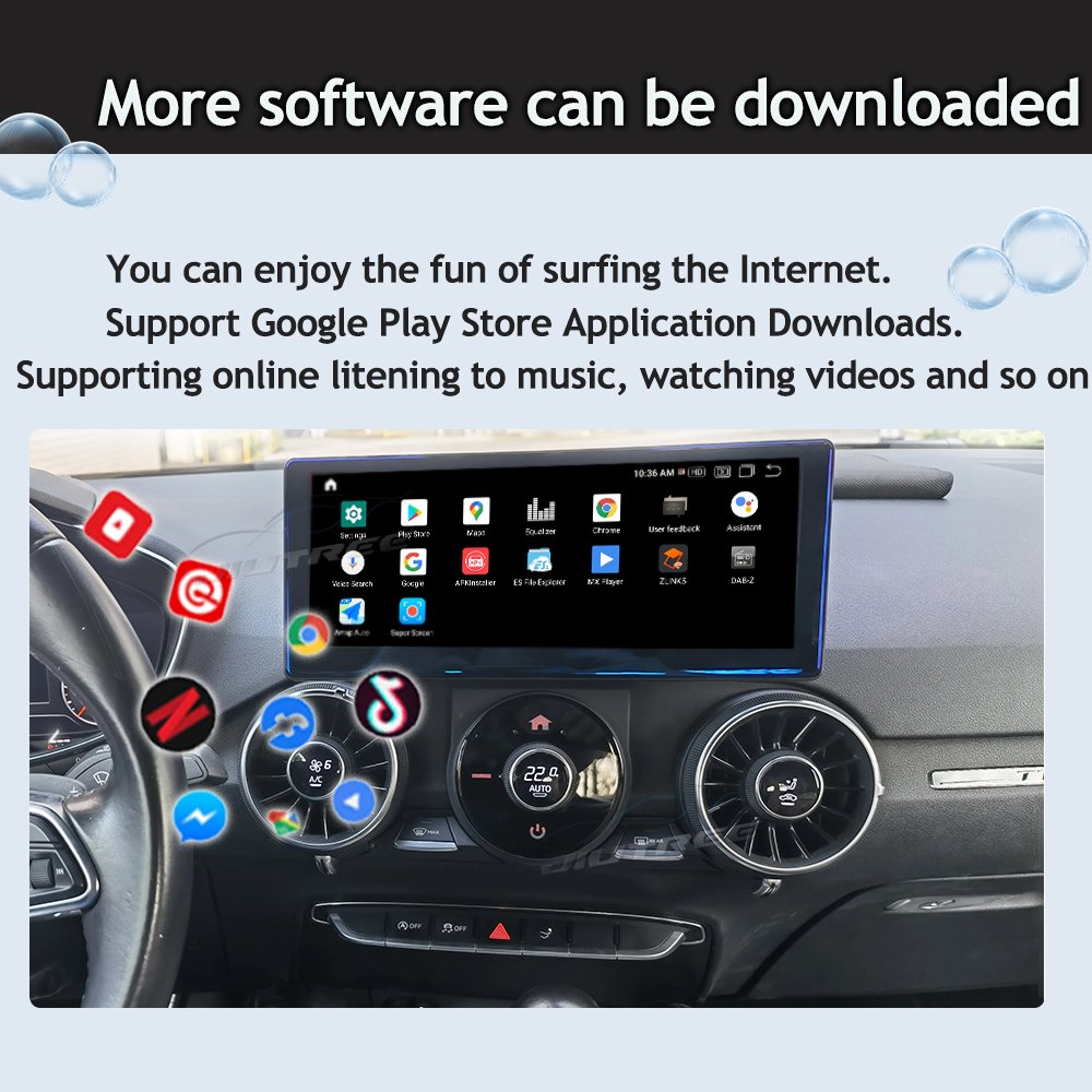 Android 13 Qualcomm For Audi TT 2015 - 2022 Tesla Style Car Radio Auto GPS Navigation Carplay Stereo multimedia player