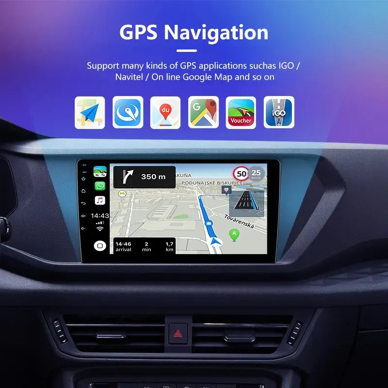 OKOK Snapdragon 665 QLED 7-inch screen 16G Android 12 Carplay Android Auto 4G car radio