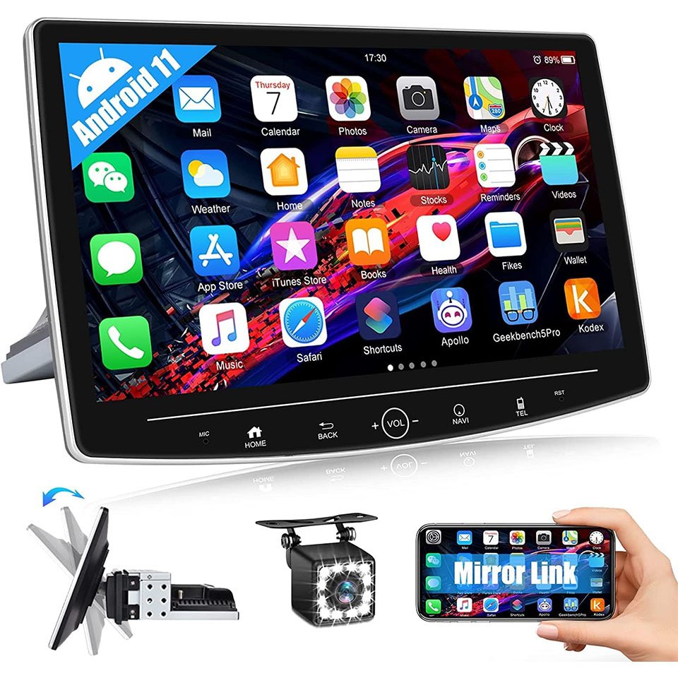 OKOK Snapdragon 665 QLED 7-inch screen 16G Android 12 Carplay Android Auto 4G car radio
