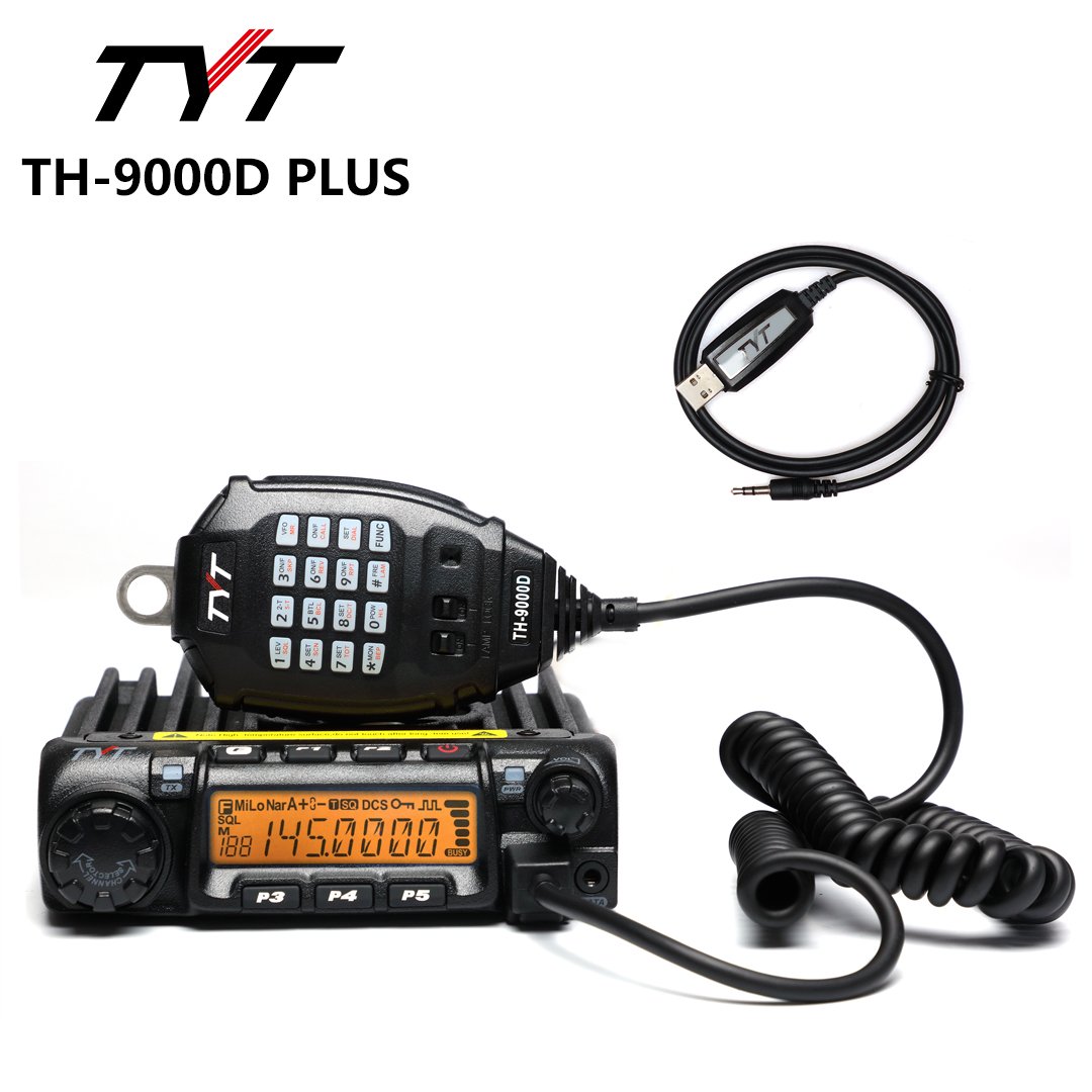 TYT TH-9000D PLUS 50W Car Radio Single/Mono Band 66-88/136-174/220-260/400-490MHz long range Transceiver