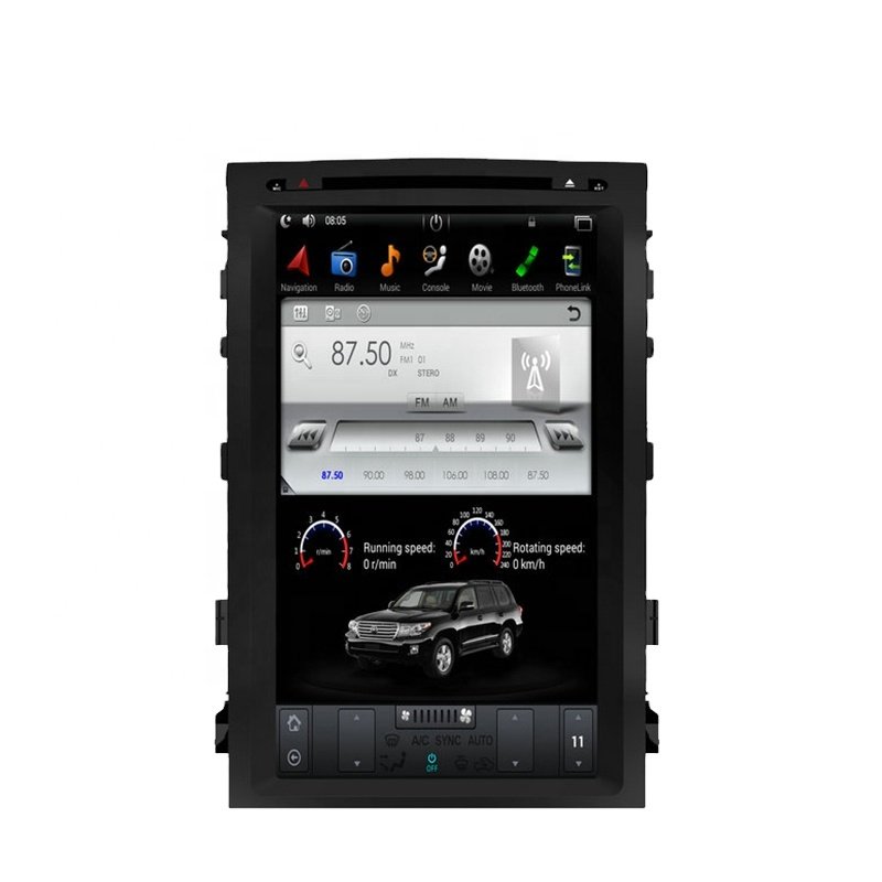 Hot 17 Inch Car Screen Android GPS Navigation Radio with Multimedia Carplay Video Player for TOYOTA LAND CRUISER LC200 2008-2015