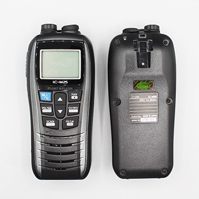 New IC-M25VHF Marine Radio Professional Waterborne Shipborne Portable Walkie-Talkie Waterproof Two-way Maritime Radio 5W Radio
