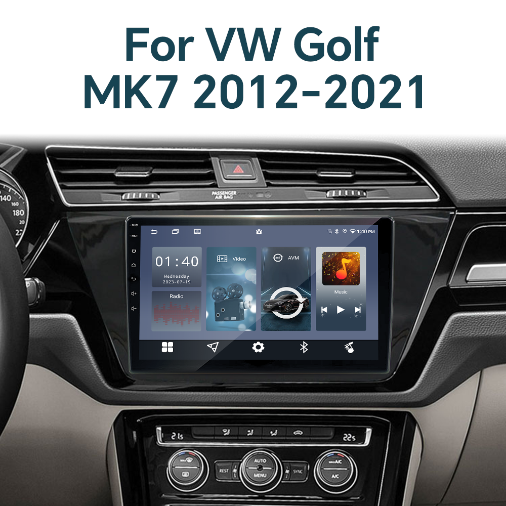 Wholesale Car Android Radio DVD Player for VW Volkswagen Touran 2012-2023 Stereo Audio Car-play Navigation Built-In GPS DSP AMFM