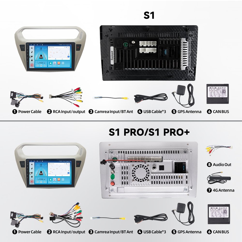 Android 12 Car Radio GPS Navigation DVD Player Stereo Multimedia Audio System for Peugeot 301 Citroen Elysee C-Elysee 2013-2018