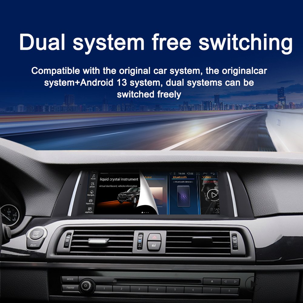 LELV Android 14 Car Radio Wireless Carplay Android Auto Gps Navi Multimedia Player For Bmw 5 Series F10 F11 G30