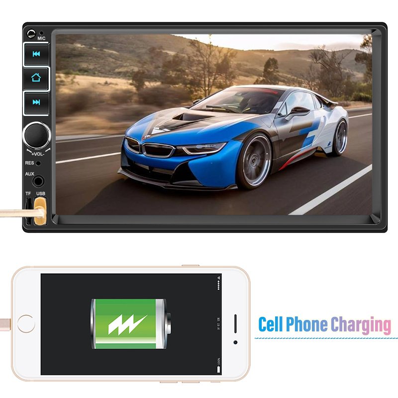 2 Din Car Radio Autoradio 7" Touch Screen 12V Car Mirror Link Rear Camera Car Stereo Player