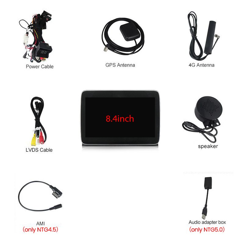 MEKEDE Snapdragon Android Newest system 8.4 inch 8+256GB Car navigation for Benz SLK SLC SL with car play android auto