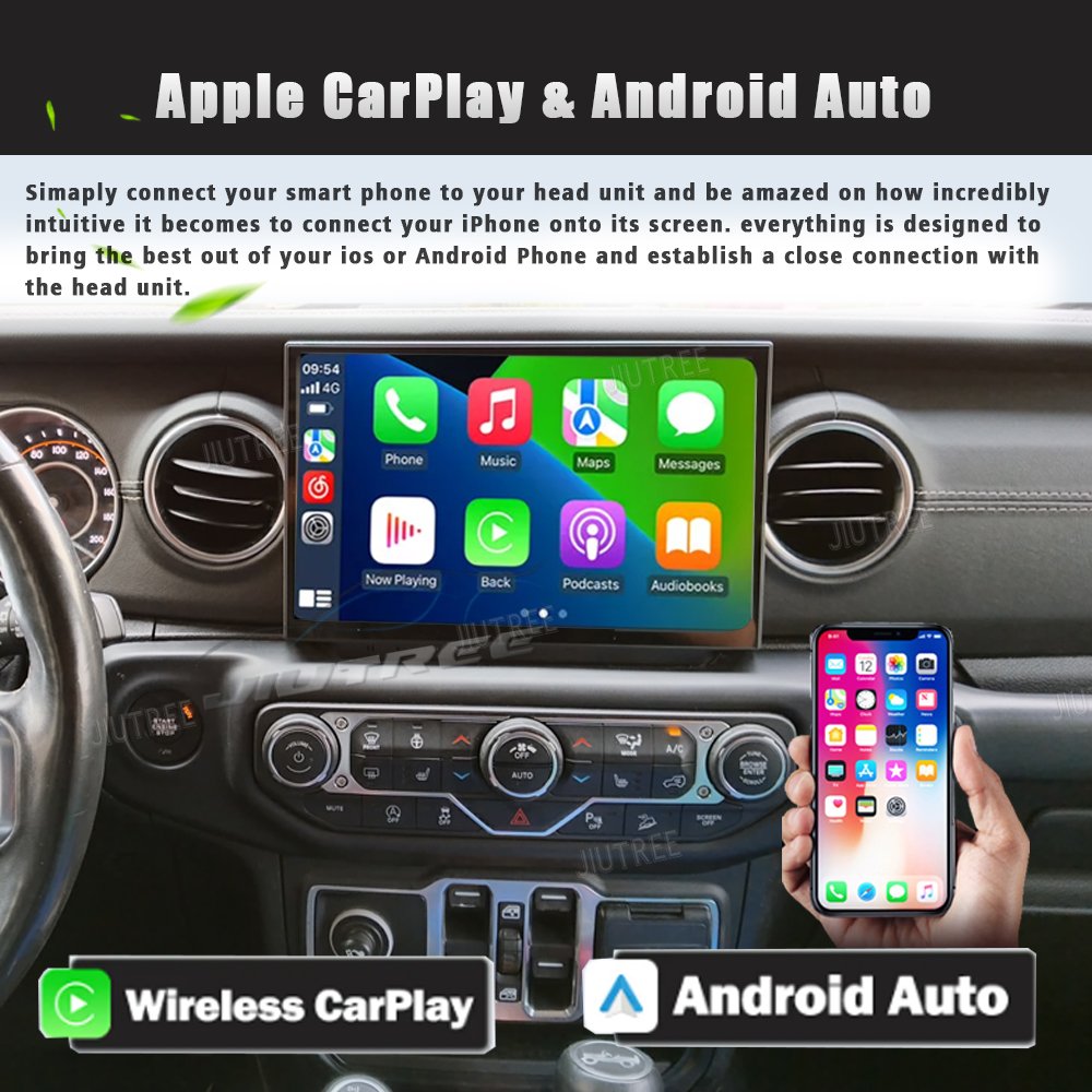 Android 13 For Jeep Wrangler JL Gladiator 2018 -2021 Car DVD Player radio frame Carplay Multimedia Player GPS Navi Head Unit