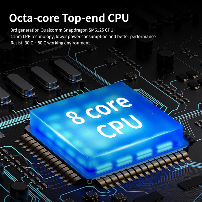RUSTAR Android 11 10.36'' QLED Touch Screen Qualcomm 665 8Core 4G WIFI Carplay DSP FM AM BT5.0 Car Radio With Cooling Fan