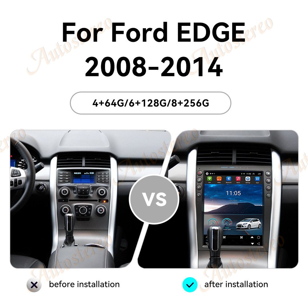 12.1inch Android 13 For Ford EDGE 2008-2014 Car Radio GPS Navigation Head Unit GPS Multimedia Player Audio Stereo