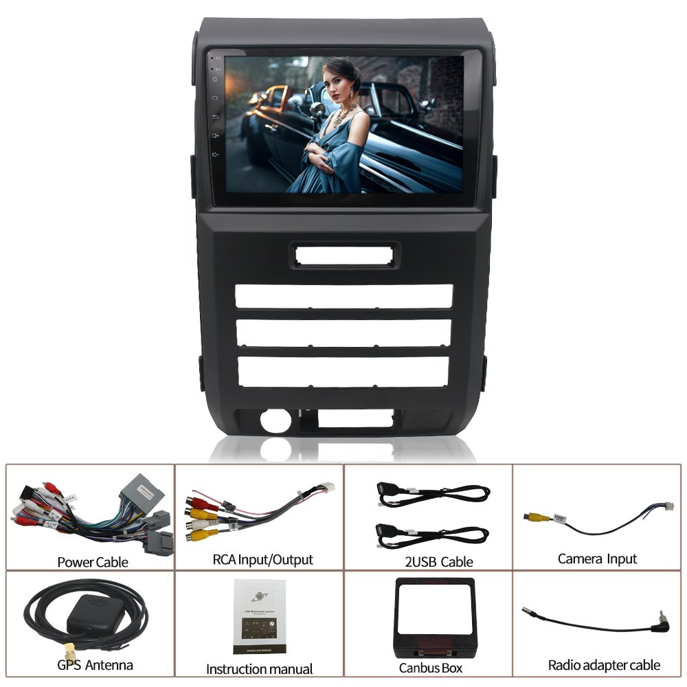 Android Auto Car Radio GPS Navigation Car DVD Player For Automatic air conditioner Ford Raptor F150 2009 2010 2011 2012