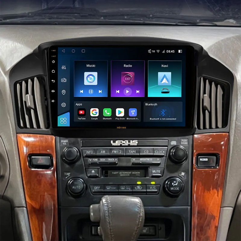 For TOYOTA Harrier 1997+ 9" car dvd player Rotiss 8Core Android Car Radio GPS 2Din pantallas para autos auto monitor