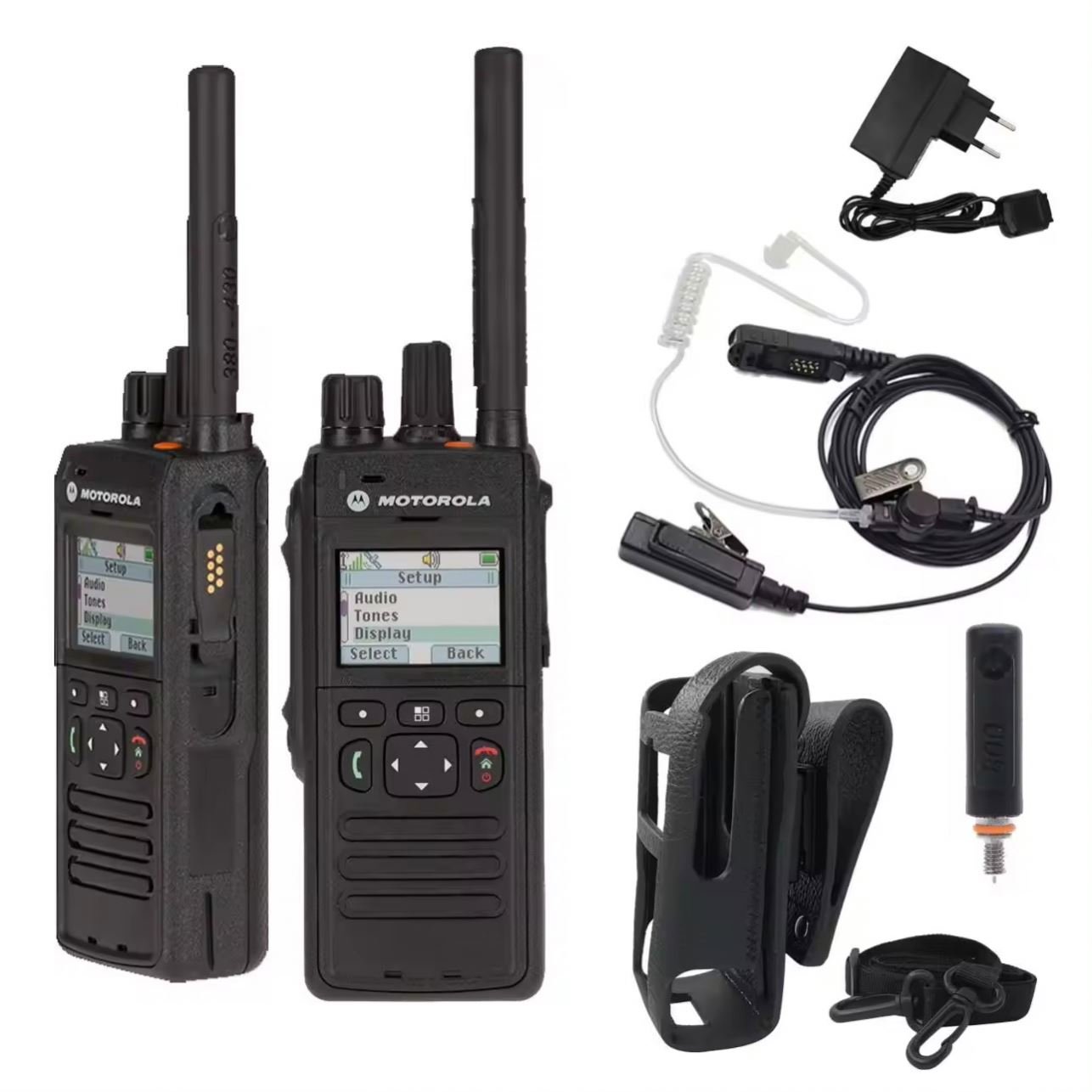 MTP3500 Portable Walkie Talkie Long Ran Digital Mobile Two-Way Radios UHF VHF Radio with 5km 100km Ran Portable Communication