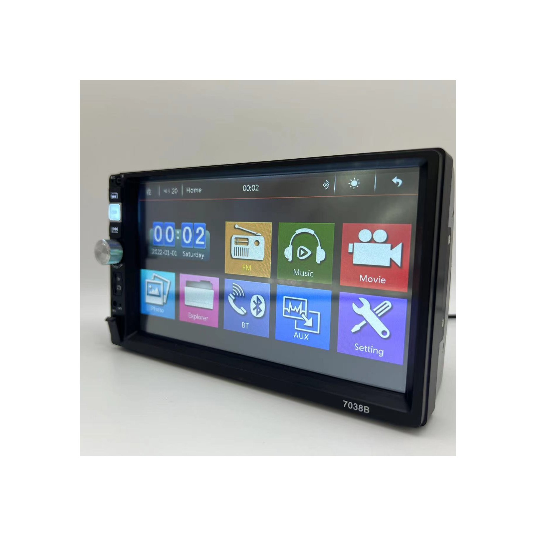 7039B 7 Inch BT Bluetooth Radio MP3 MP4 TFT Touch Screen Car Stereo DVD Player