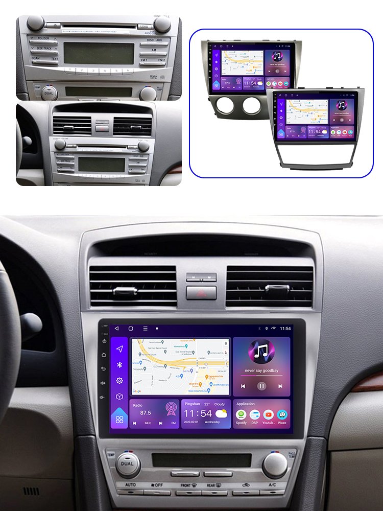 Android 13 Car Radio Carplay For Toyota Camry 2007 - 2011 10 INCH Stereo Car GPS Navigation Multimedia Head Unit Video Player