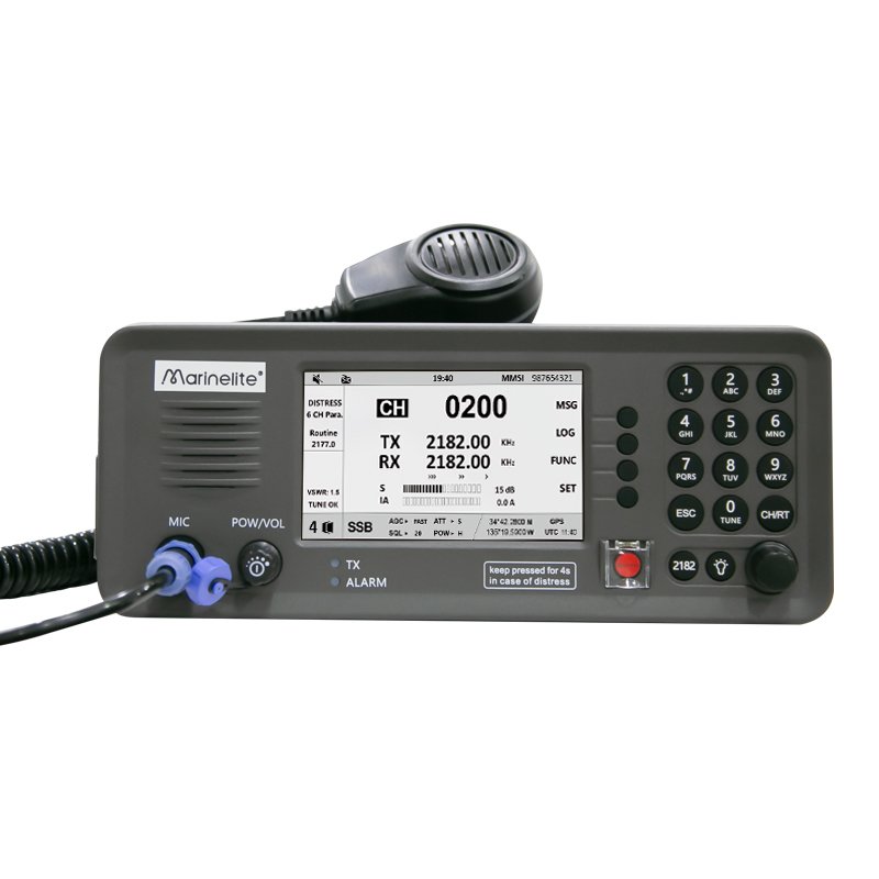 GMDSS marine radio gps MF hf transceiver radio ssb With antenna coupler
