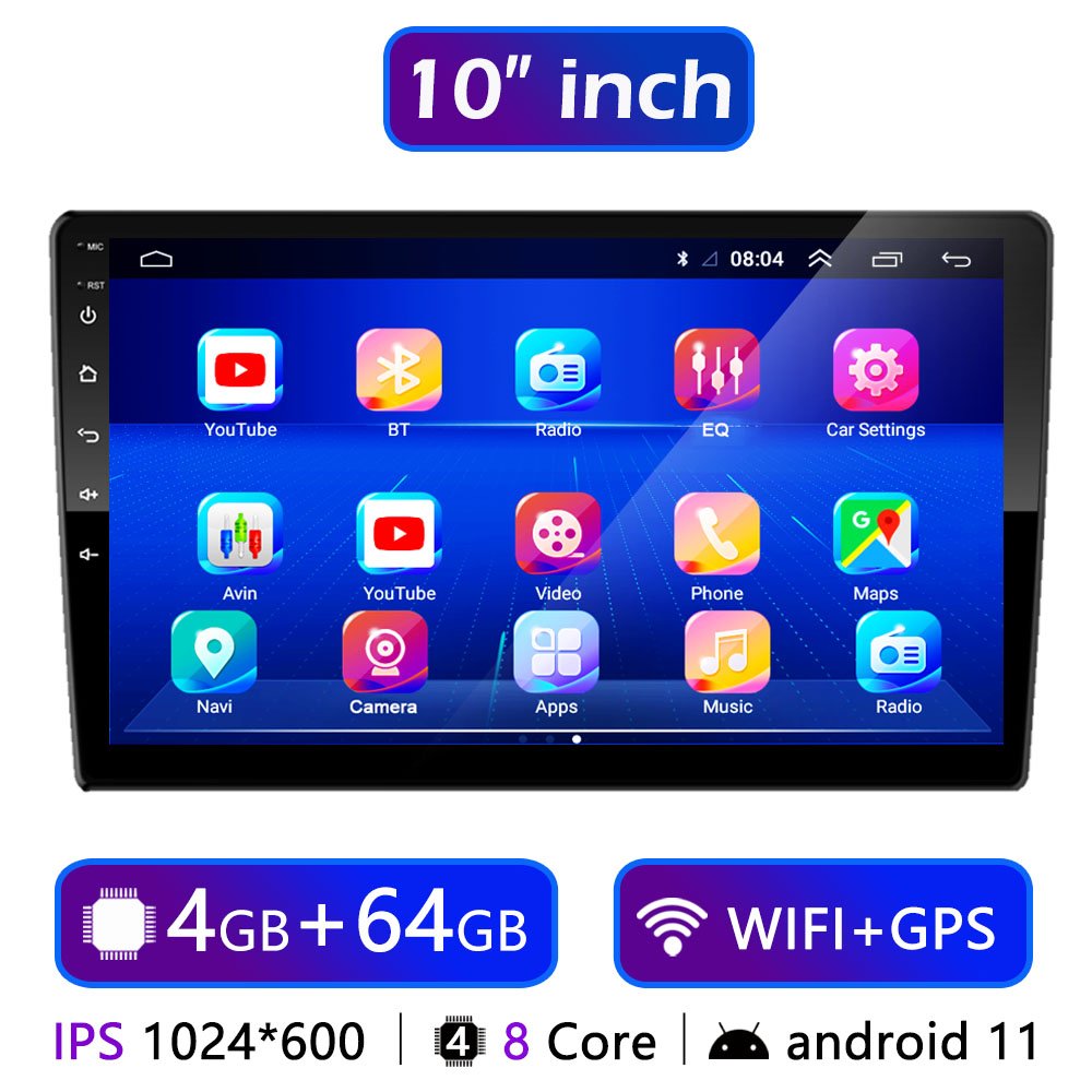 Universal Full Hd Navigation Gps 2 Din Audio 7/9/10/13 Inch Android Radio Car Mp3 Player