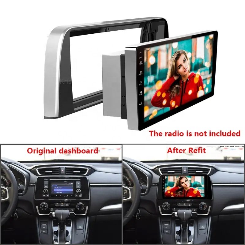 For HONDA CR-V 2017+ Transition frame,Car Radio Fascia Panel Frame kit.9 inches Factory can be customized Car DVD Player Frame
