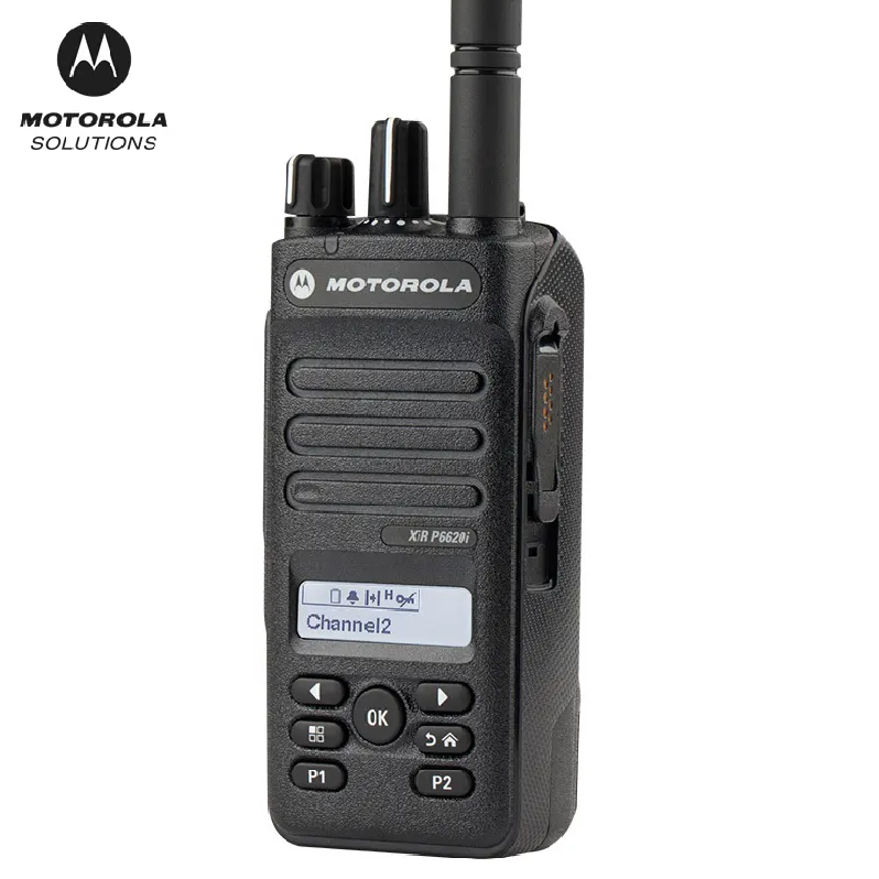 Motorola Xir P6620i Digital Ip67 Rechargeable Militalry Two Way Radio For Buildings Hotels Airports Big Malls Walkie Talkie