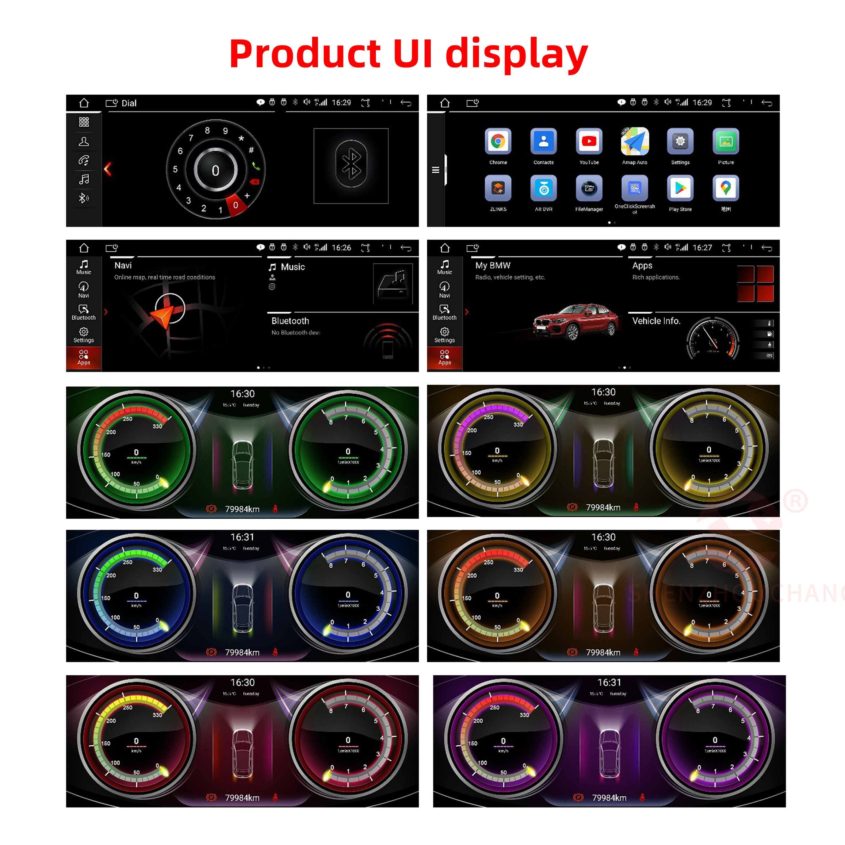10.25" 8 Core Carplay Touch Screen Car Head Unit Multimedia Navigation Radio E70 Android 11.0 for BMW X5 E70 X6 E71 2008-2013