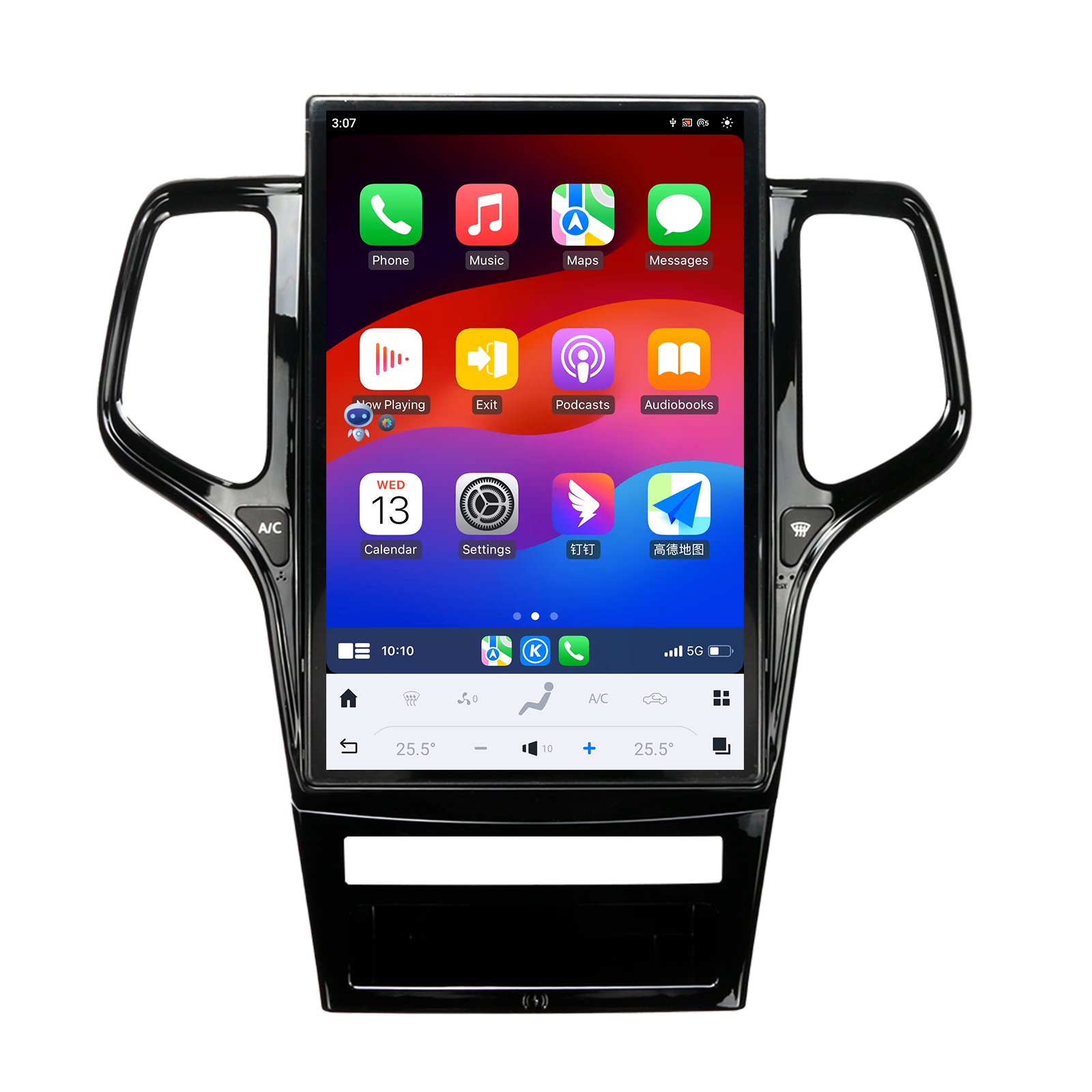 ZWNAV Android 13 GPS Navigation Wireless Carplay For Jeep Grand Cherokee 2011-2013 Car Radio Multimedia with Wireless charging
