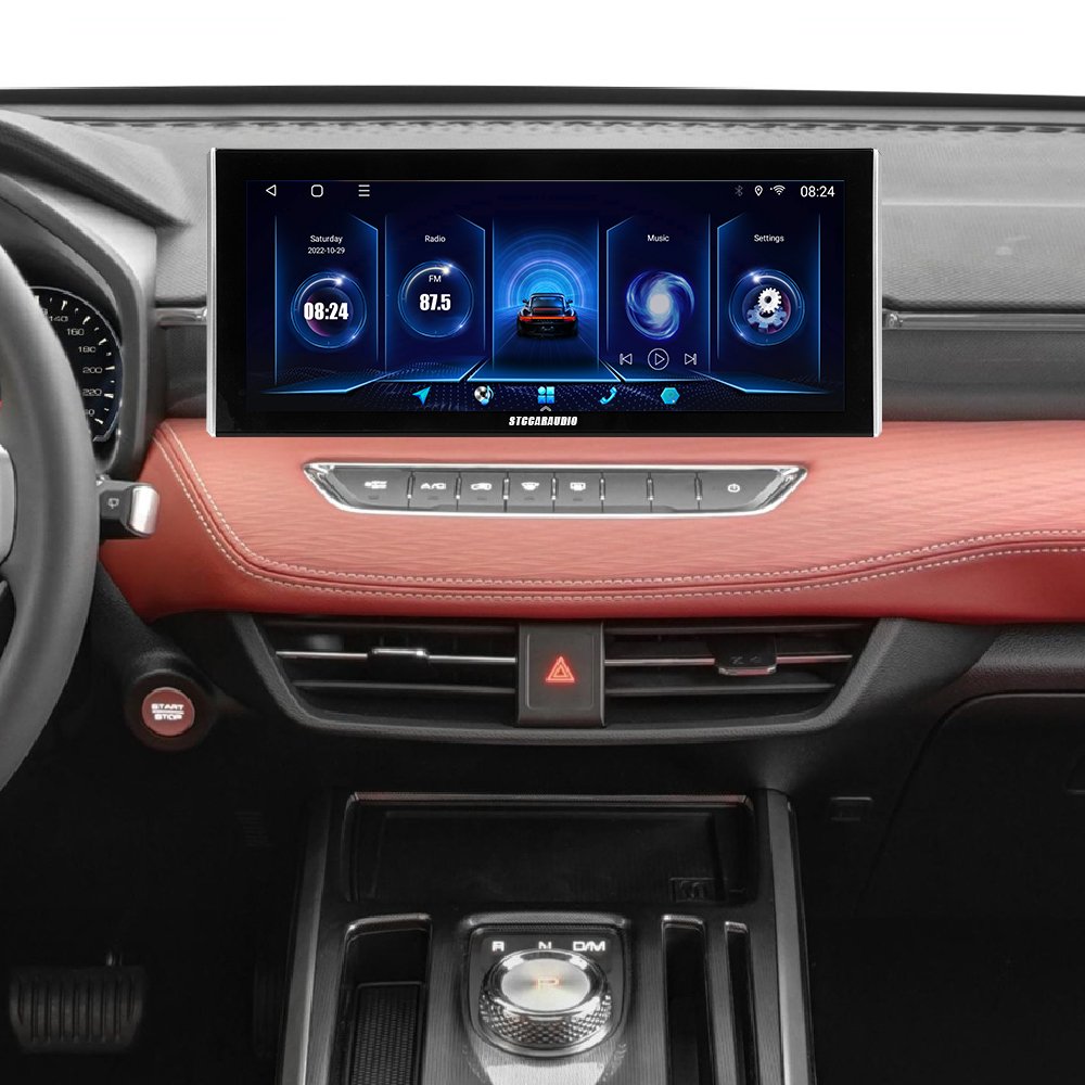 Android Stereo DSP Mirror Link CarPlay GPS Navigator 12.3 inch display for Audi 2G+32G AMFM radio