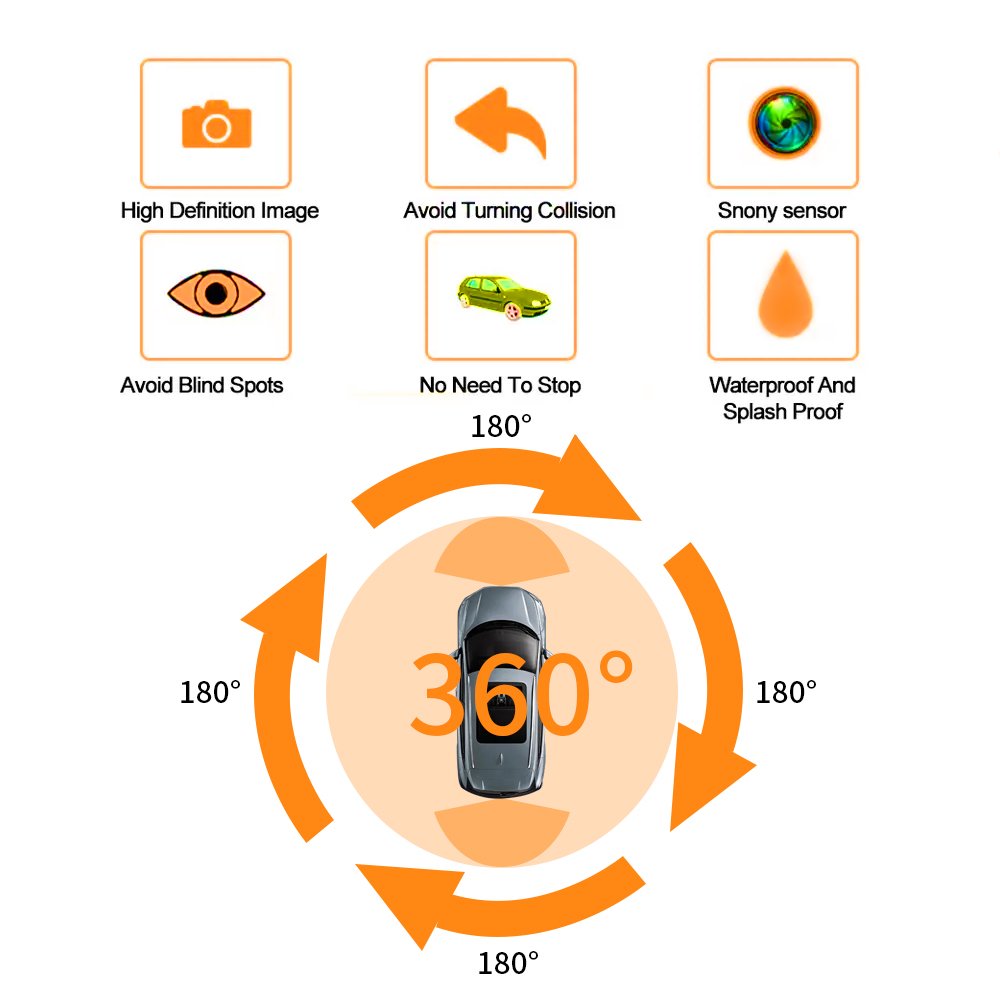 Touch Screen 9/10 Inch Android Radio With 360 Camera Car Navigation 360 Panorama 3D Camera Android Car Stereo With 360 Camera