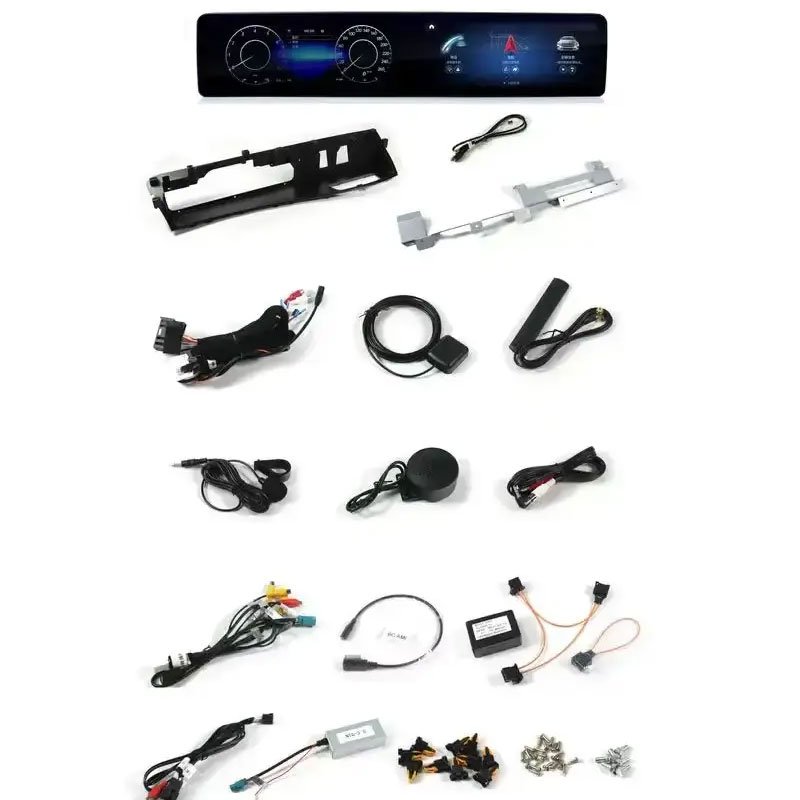 Autostereo 12.3 inch For Mercedes Benz S class W221 To W222 Dual Screen Android Radio Cluster Digital Instrument Stereo Upgrade