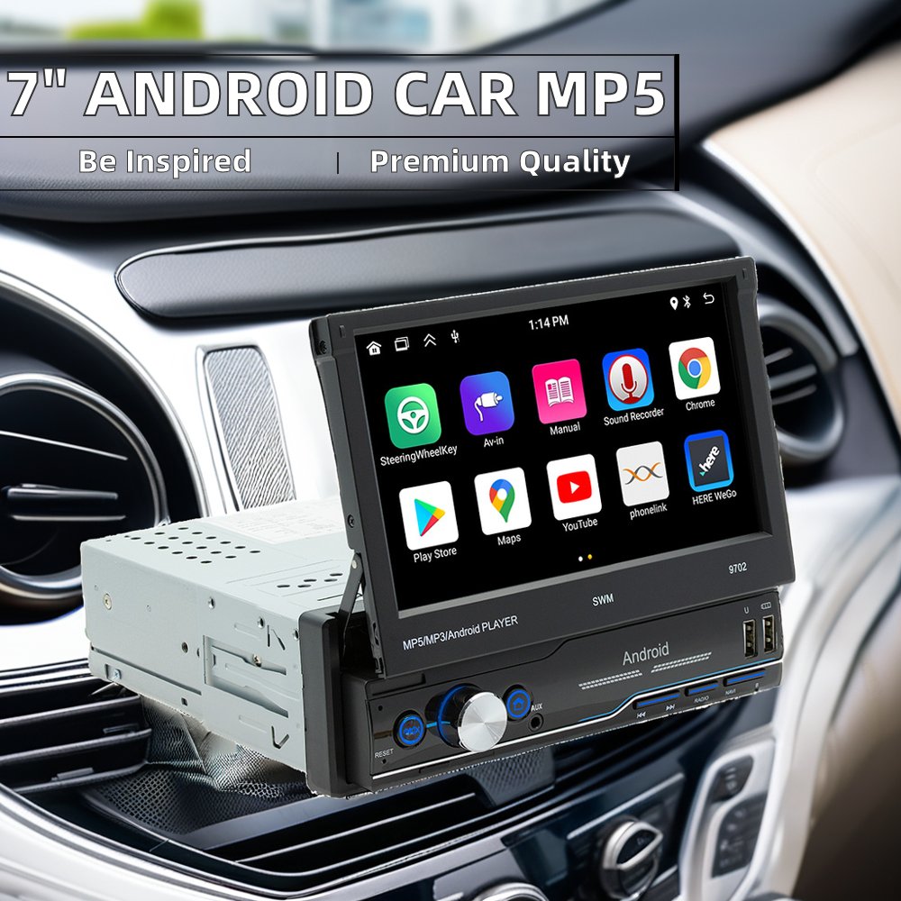 High Quality Retractable 7-Inch Touch Screen Android Car Radio Stereo GPS & WiFi with CarPlay Autoradio MP5 Player