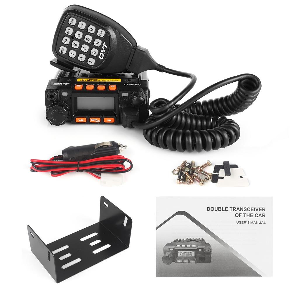 QYT KT-8900 Mobile Radio 25W Handheld Repeater Dual Band Portable Two Way Radio KT8900 Car Radio Station Mobile Walkie Talkie