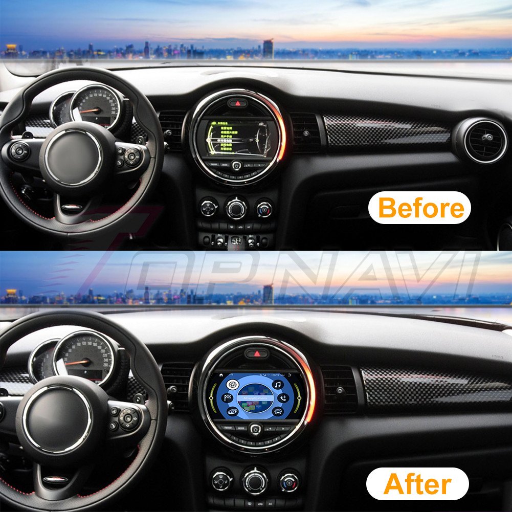 9 inch Android 11 Car Dvd Player For MINI Cooper F55 2014 2015 2016 4GB + 64GB special stereo radio GPS .